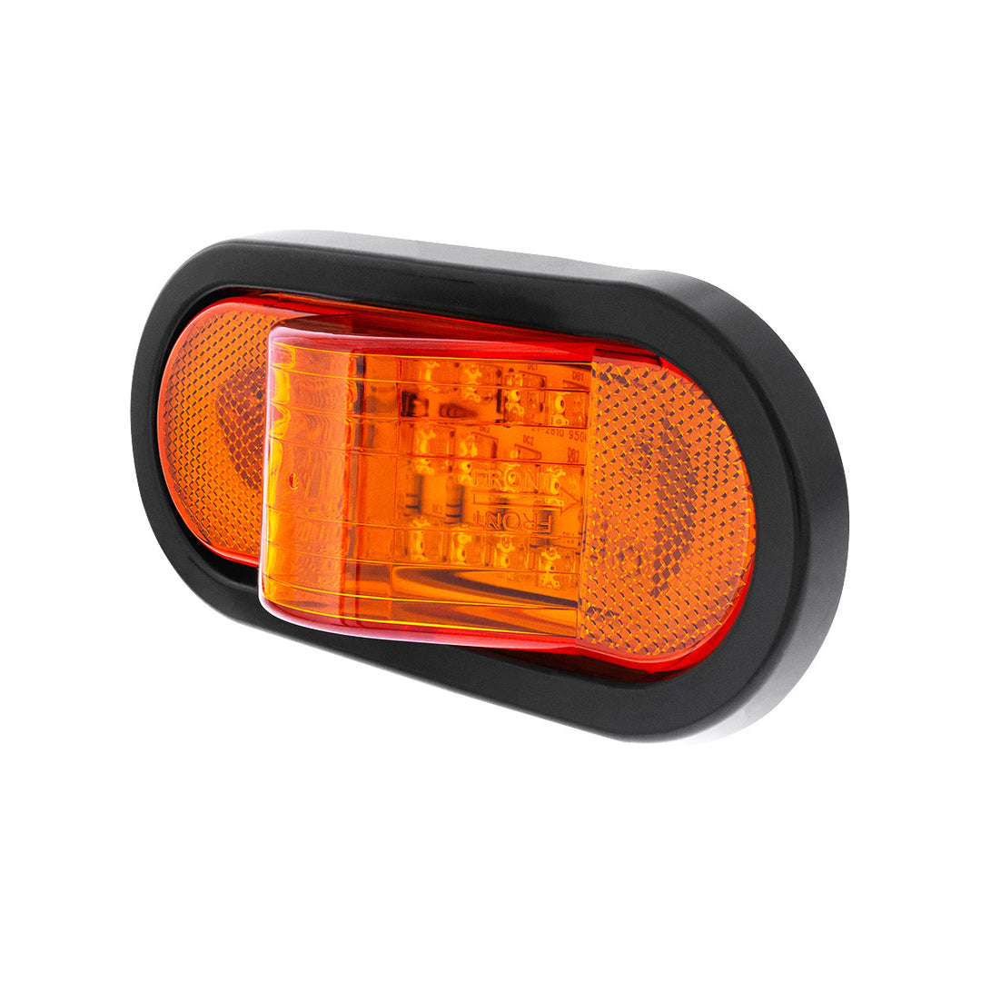 18 LED Mid - Trailer Turn Signal Light Kit - Amber LED/Amber Lens