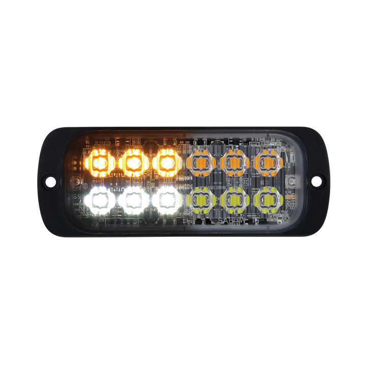 12 High Power LED Super Thin Warning Light - Amber LED &amp; White LED (Bulk)