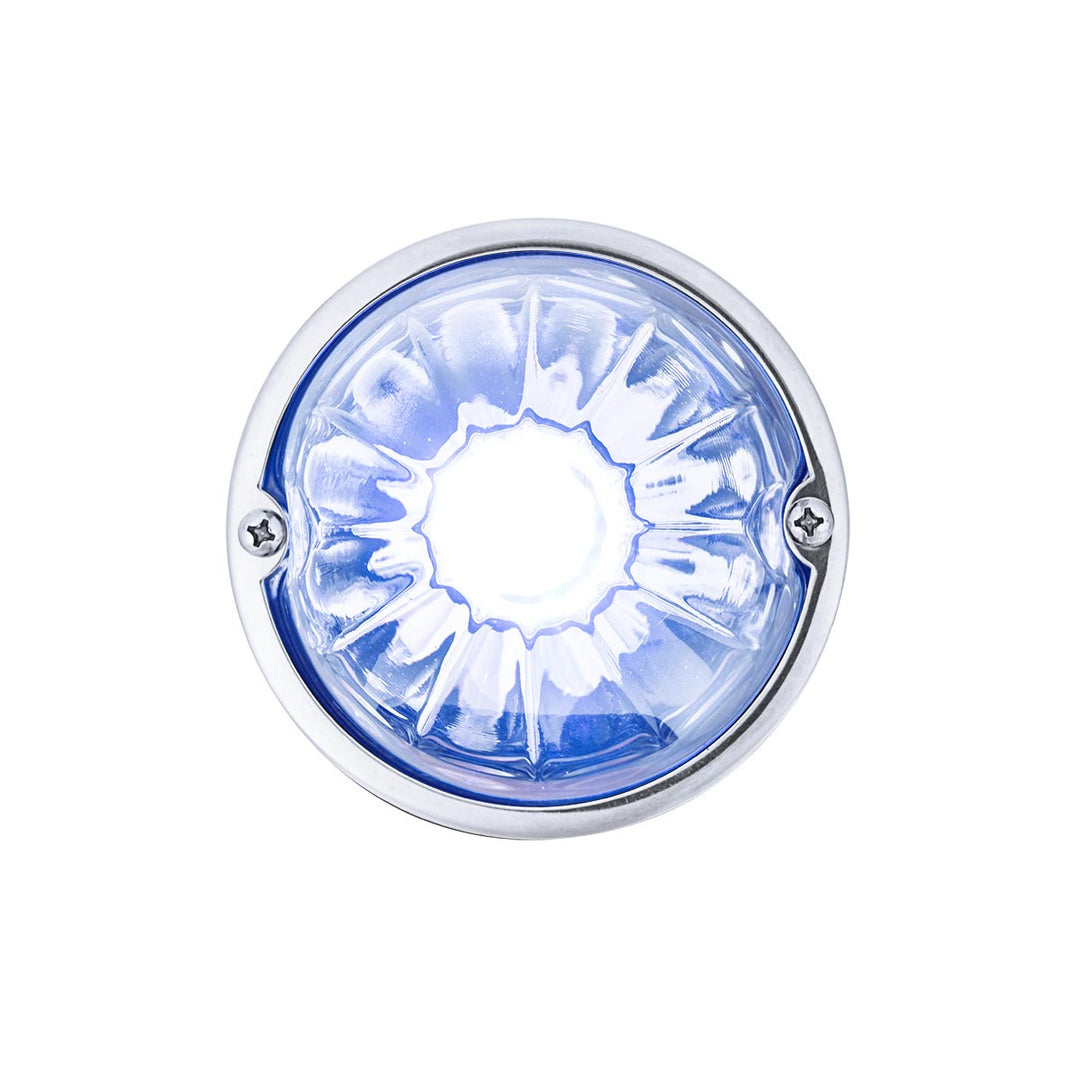 Glass Watermelon Light Kit With 4 LED Light - Blue LED/Clear Lens