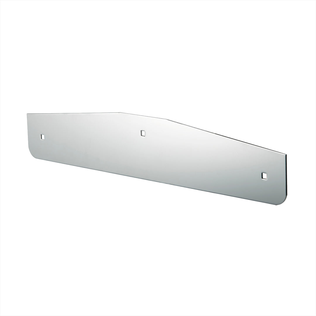 4" x 20" Chrome Standard Bottom Mud Flap Plate - Bolt Thru
