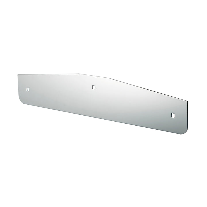 4" x 20" Chrome Standard Bottom Mud Flap Plate - Bolt Thru