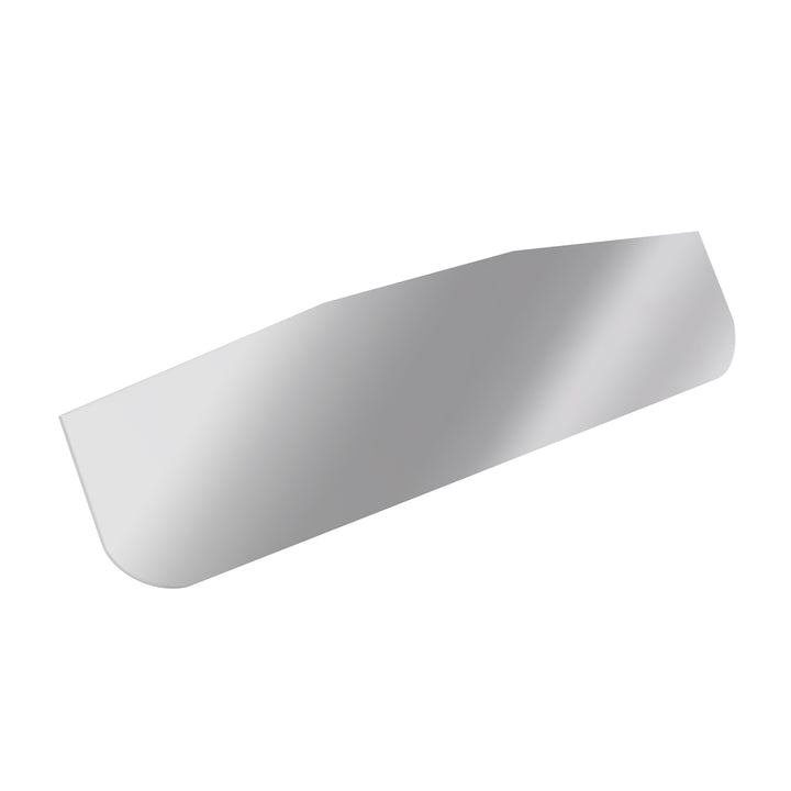 3" x 12" Chrome Standard Bottom Mud Flap Plate - Welded Stud