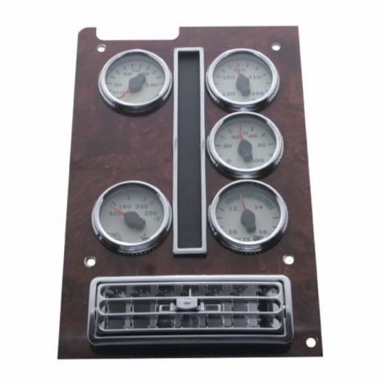 Chrome Plastic Vertical Warning Light Panel Bezel For 2000-2010 International 9900/9400/9300/9200