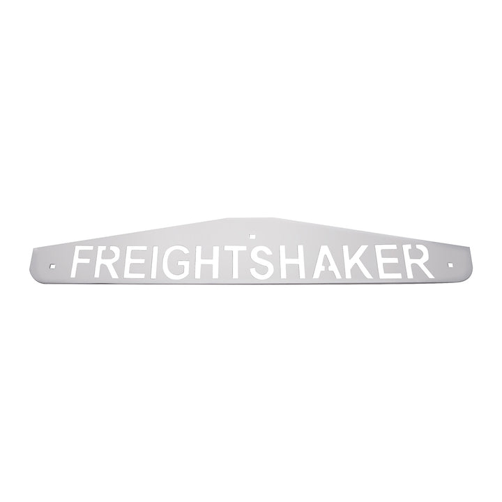 4" x 24" Chrome Freightshaker Bottom Mud Flap Plate - Bolt Thru