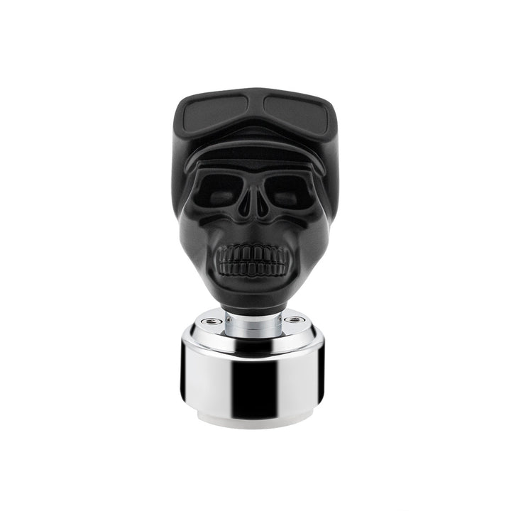 Thread-On Skull Biker Shift Knob &amp; Adapter For Eaton Fuller Style 9/10 Shifter - Black