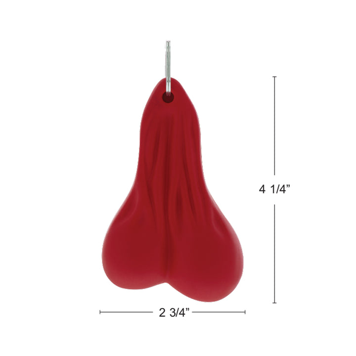 4-1/4" Stress Ballz Novelty Keychain - Red