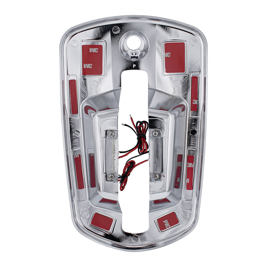 6 LED Chrome Door Handle Cover For 2018-2025 Freightliner Cascadia - Driver, White LED
