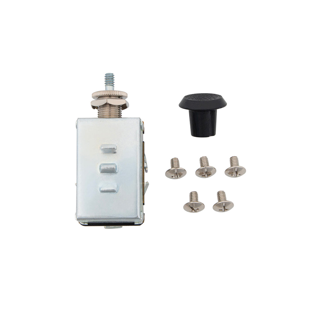 16 Amp 12V Universal HD Off/On/On Fused Push - Pull Switch w/ 1/2" Mounting Stem, 1 Pc.