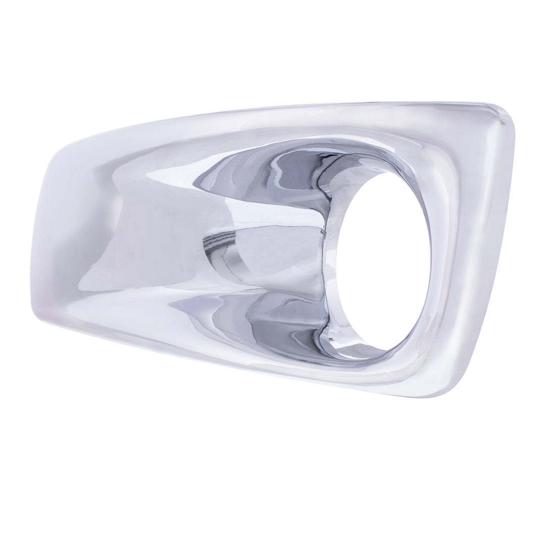 Chrome Plastic Fog Light Cover With Light Opening For 2007-2017 Kenworth T660 - Driver