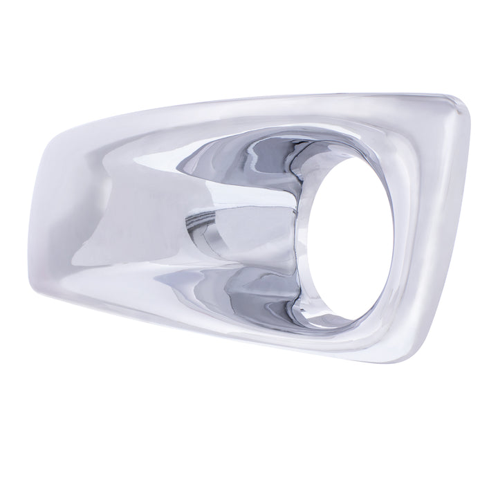Chrome Plastic Fog Light Cover With Light Opening For 2007-2017 Kenworth T660 - Driver