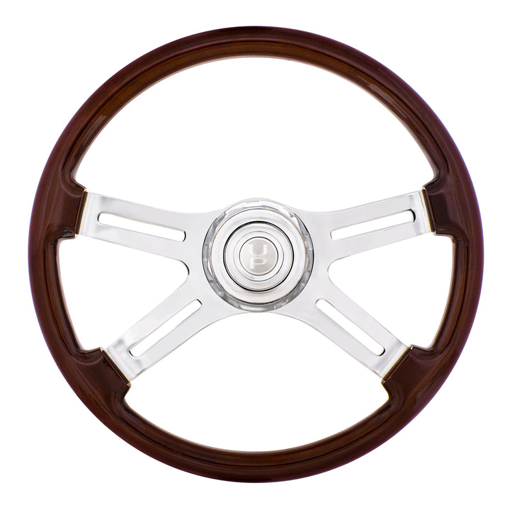 18" 4 Spoke Steering Wheel With Hub &amp; Horn Kit - Freightliner 1989 - July 2006