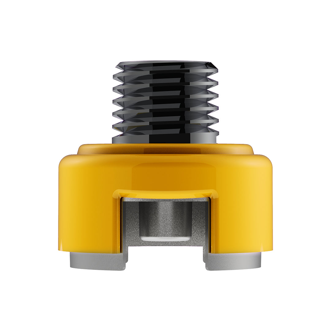 M30 x 3.5 Thread-On Shift Knob Mounting Adapter For Eaton Fuller Style 13/15/18 Shifter - Electric Yellow