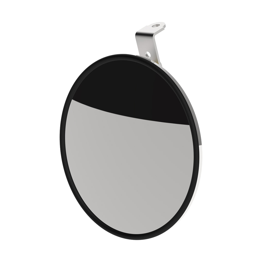 8-1/2" 430 Stainless Steel Convex Mirror With LED - Passenger