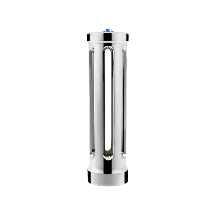 M30 x 3.5 Thread-On Sonoma Style Gearshift Knob - Blue Crystal/Chrome
