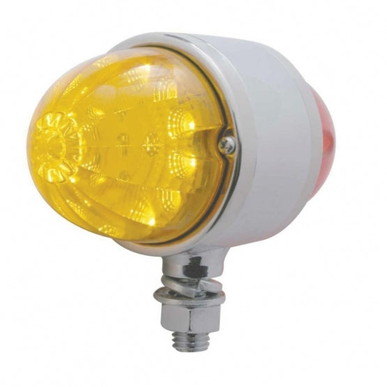34 LED Reflector Double Face Light - Amber &amp; Red LED/Amber &amp; Red Lens