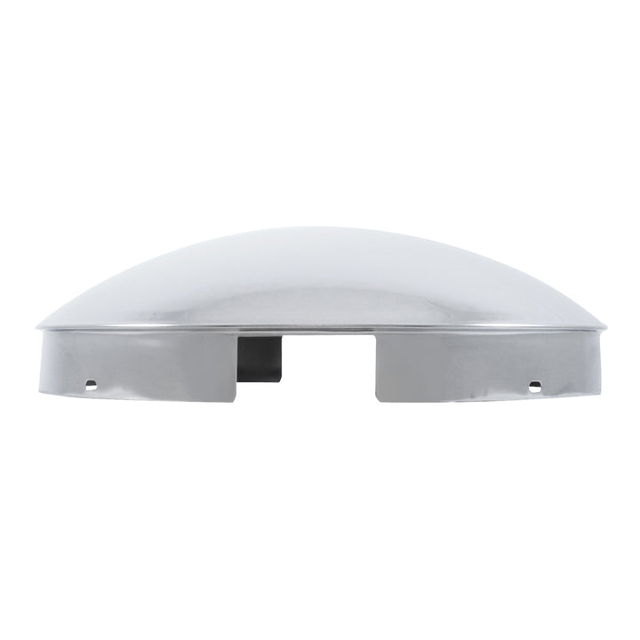4 Even Notched Chrome Dome Front Hubcap - 1" Lip