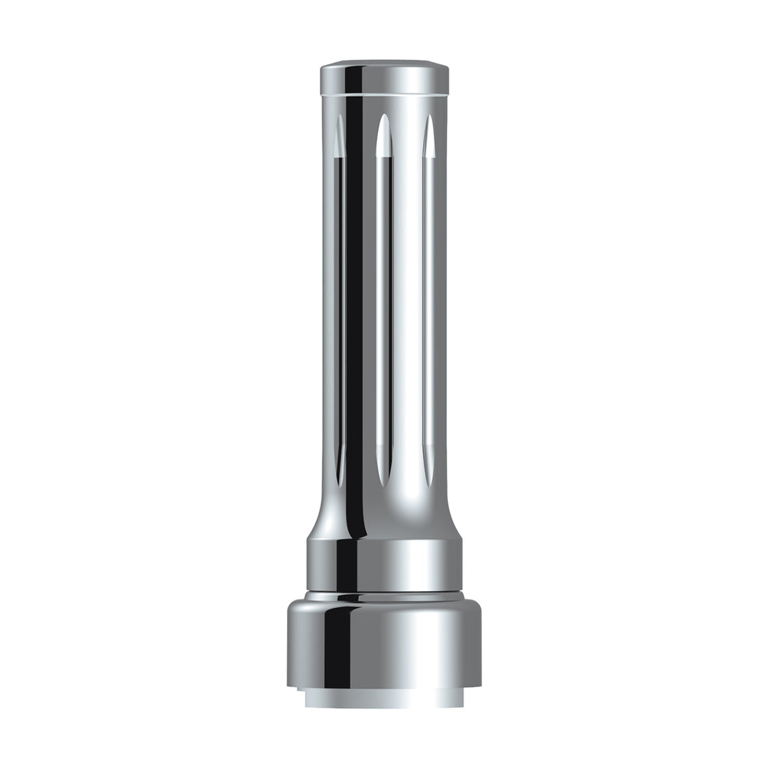 Thread-On Dallas Style Gearshift Knob With 9/10 Speed Adapter - Chrome/Vertical