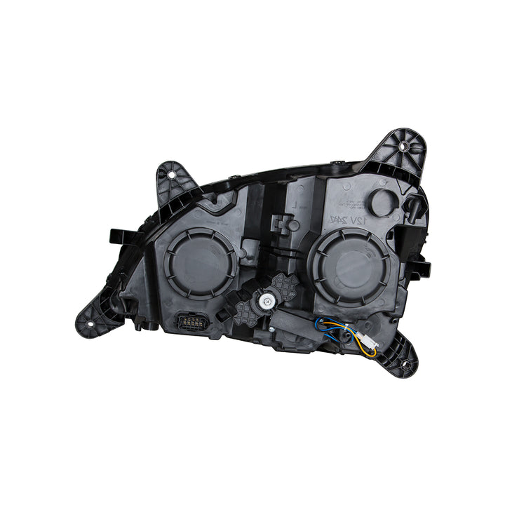 Chrome Projection Headlight With LED Position Light &amp; Signal For 2012-2021 Peterbilt 579 - Passenger