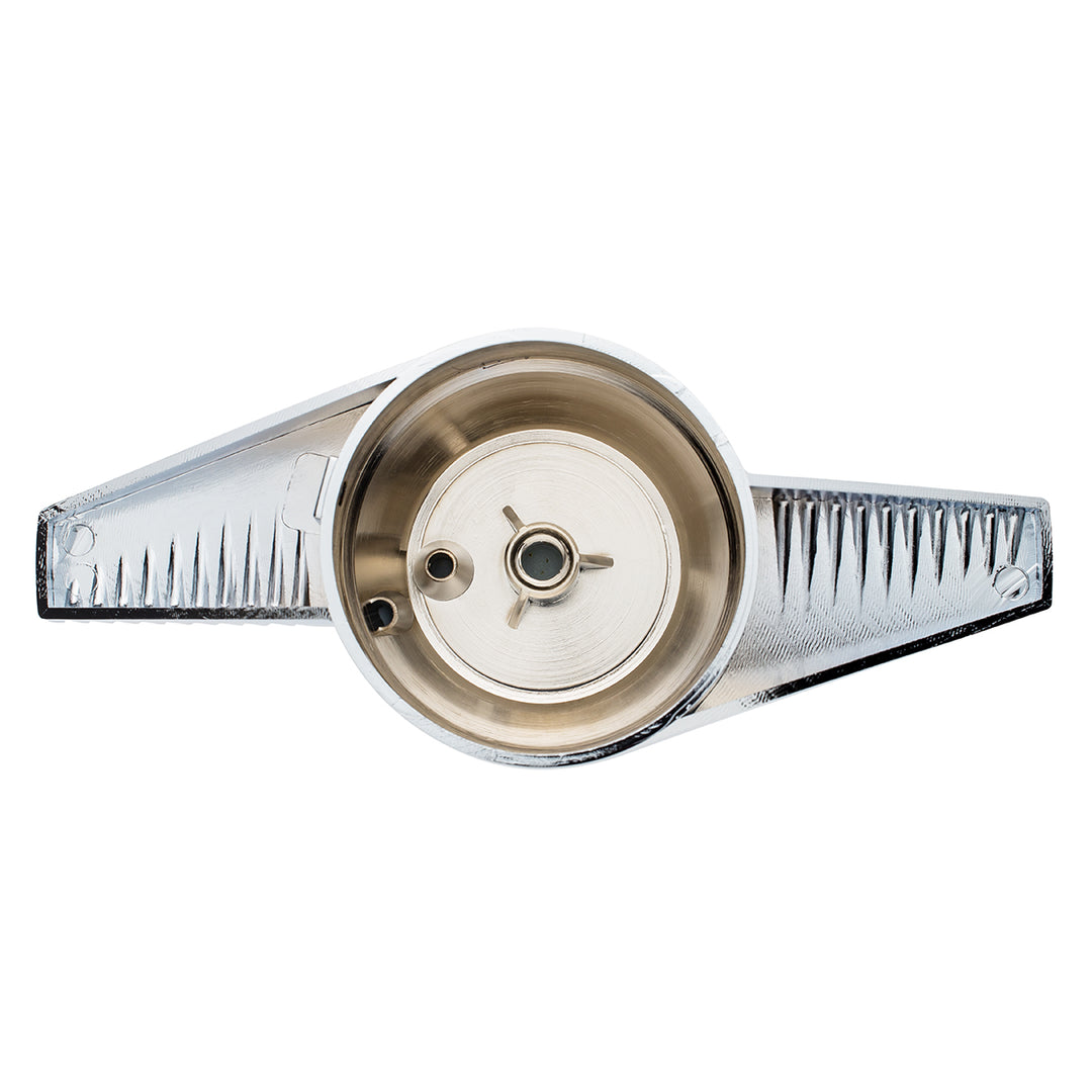 Chrome Plastic 2 - Bar "Groovy" Hubcap Spinner