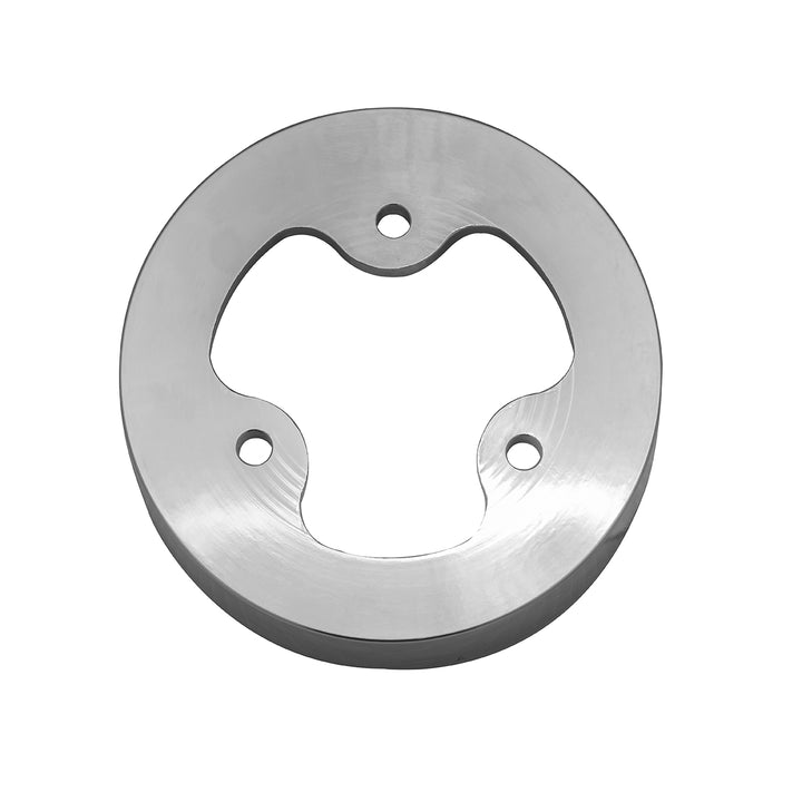 Chrome Aluminum 3 - Bolt Hub Adapter for 9 - Screw Steering Wheel