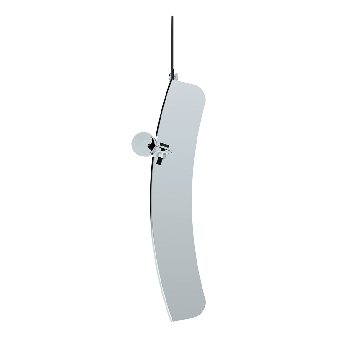 24" x 24" 430 Stainless Steel Quarter Fender With Tube Bracket Set - 4" Side Wall