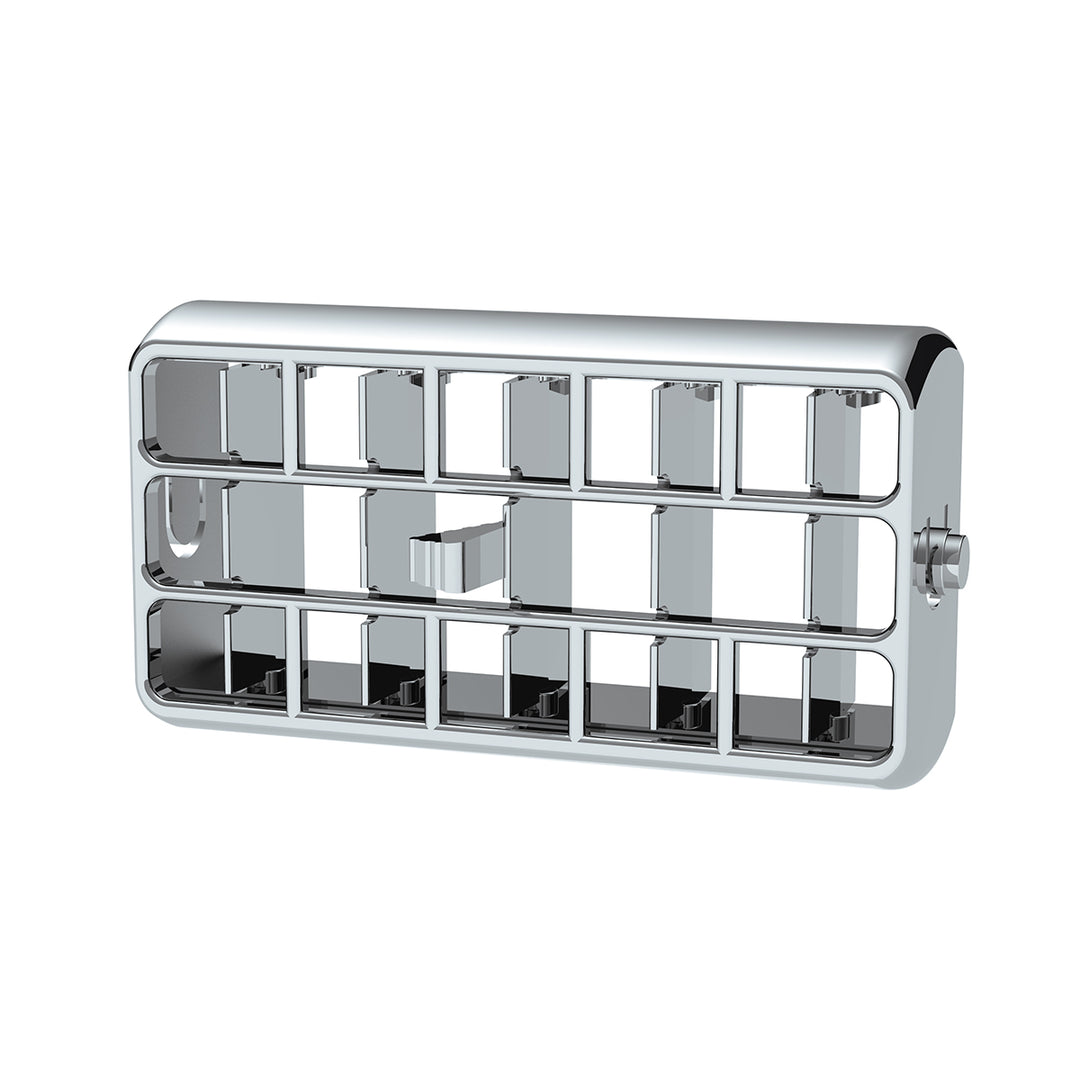 Chrome Plastic A/C Vent For 2001-05 Peterbilt - Center