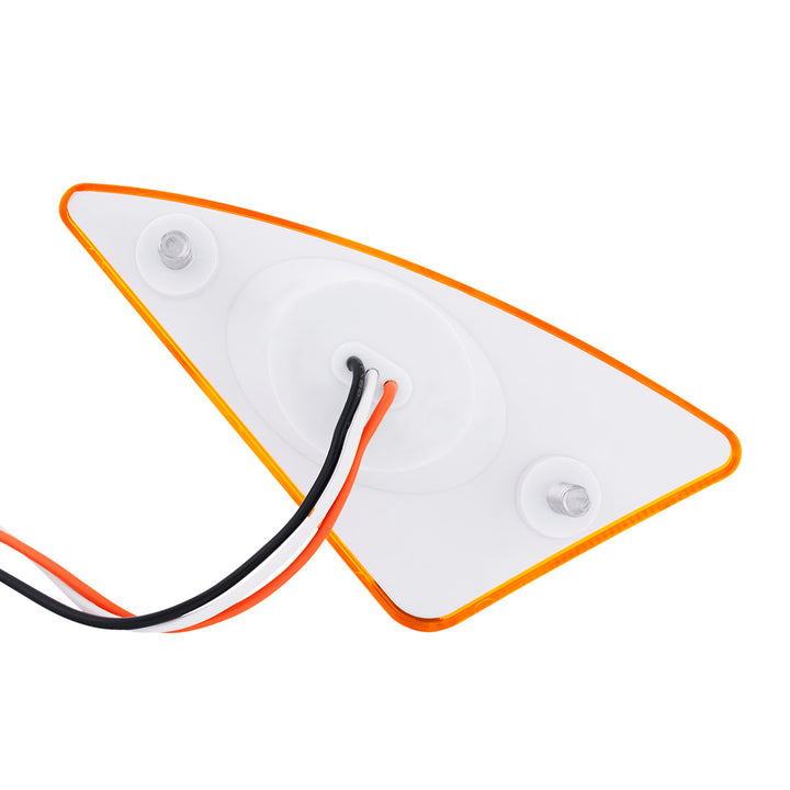 9 LED Competition Series Fender Light For 2007-2017 Kenworth T660 (Driver) - Amber LED/Lens