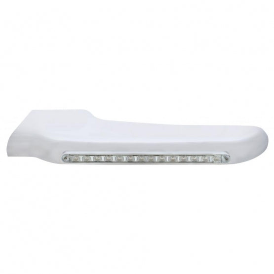 14 Amber LED Front Fender Cover For Peterbilt 388 (2008-2015) &amp; 389 (2008-2023) - Clear Lens - Driver