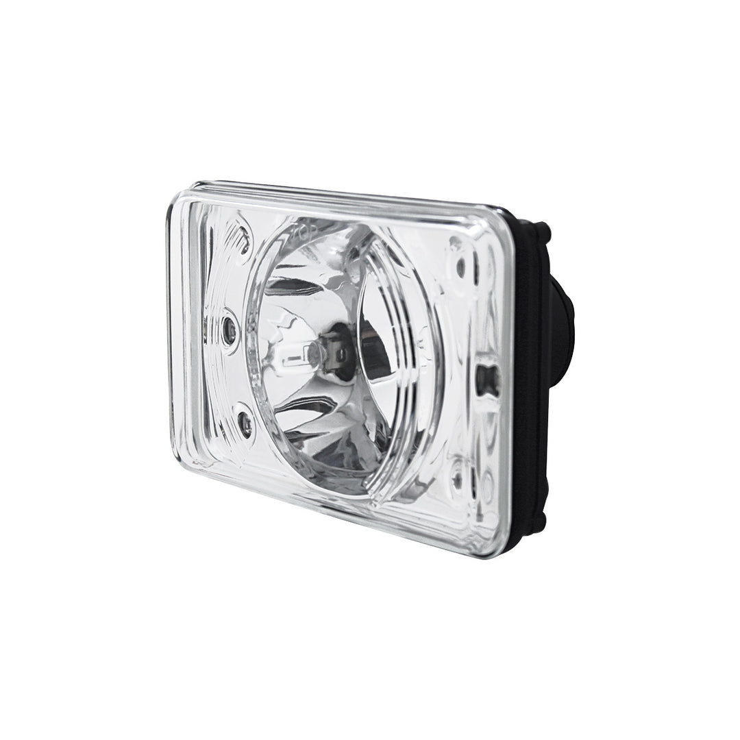 4" x 6" Crystal Projection Headlight With 6 White LED Position Light - High Beam