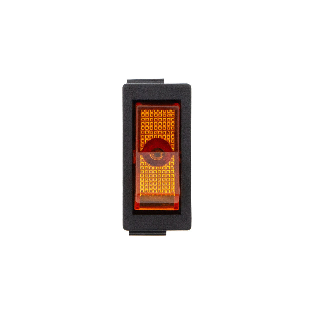 Amber Illum Rocker 20 Amp 12V S.P.S.T. On/Off 1 Pc.