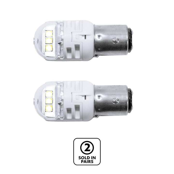 High Power 6 LED 1157 Bulb - White (Pair)