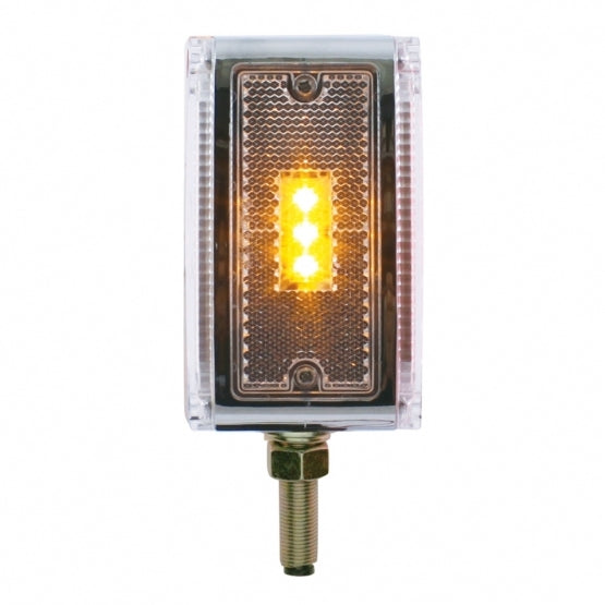 39 LED Reflector Double Face Turn Signal Light (Driver) - Amber &amp; Red LED/Clear Lens
