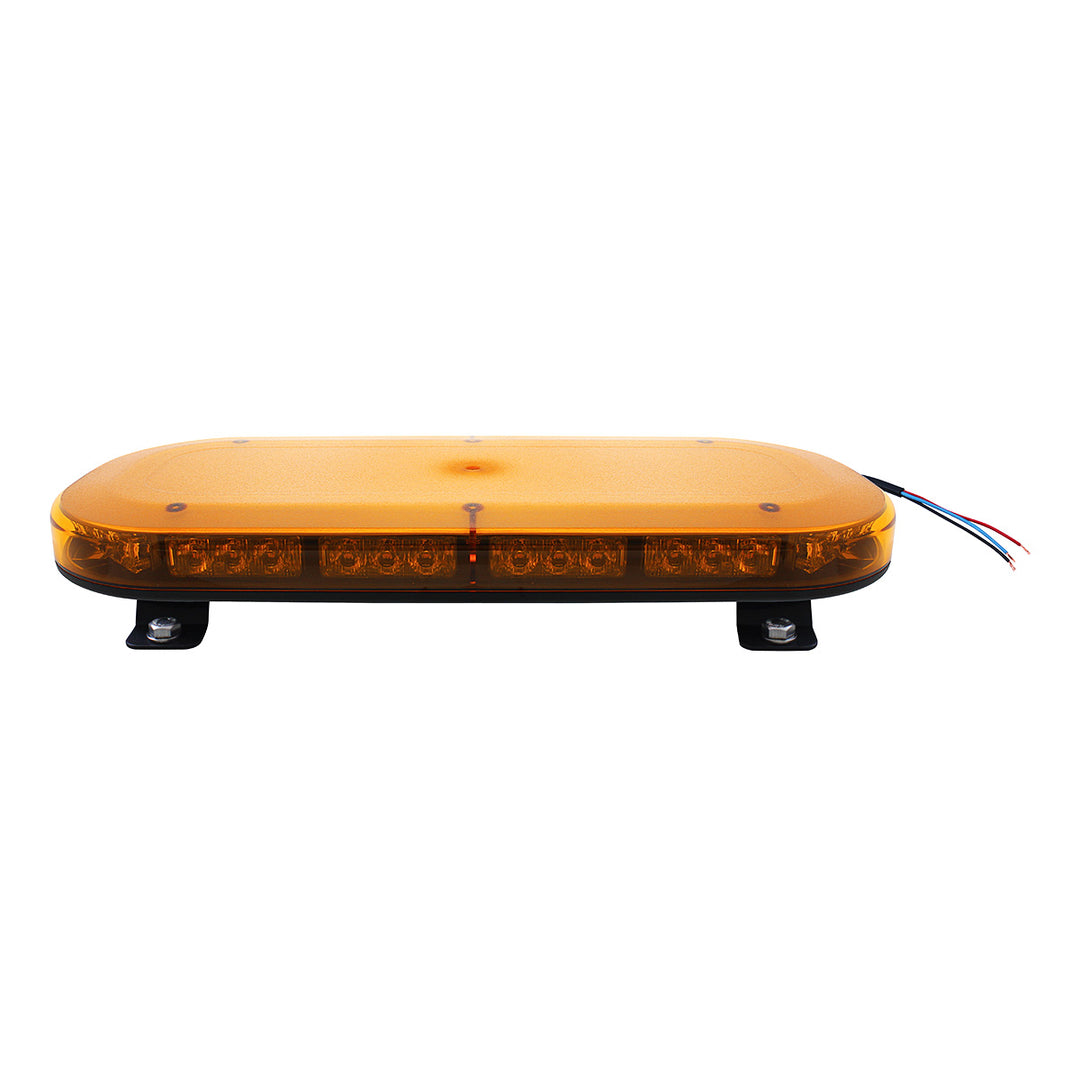 42 High Power LED Micro Warning Light Bar With Amber Lens - Permanent Mount