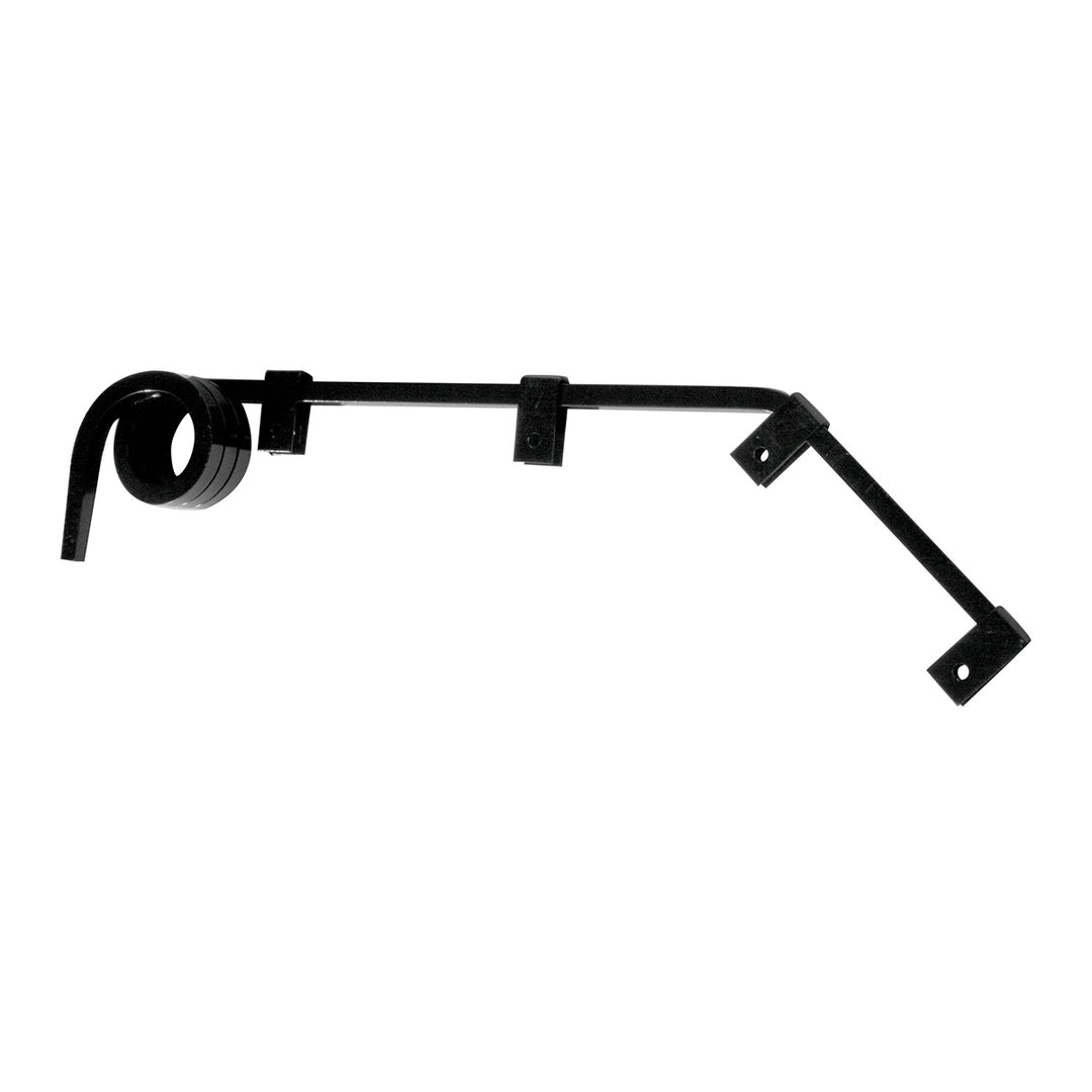Black Angled Mud Flap Hangers - 3 Coils (Pair)