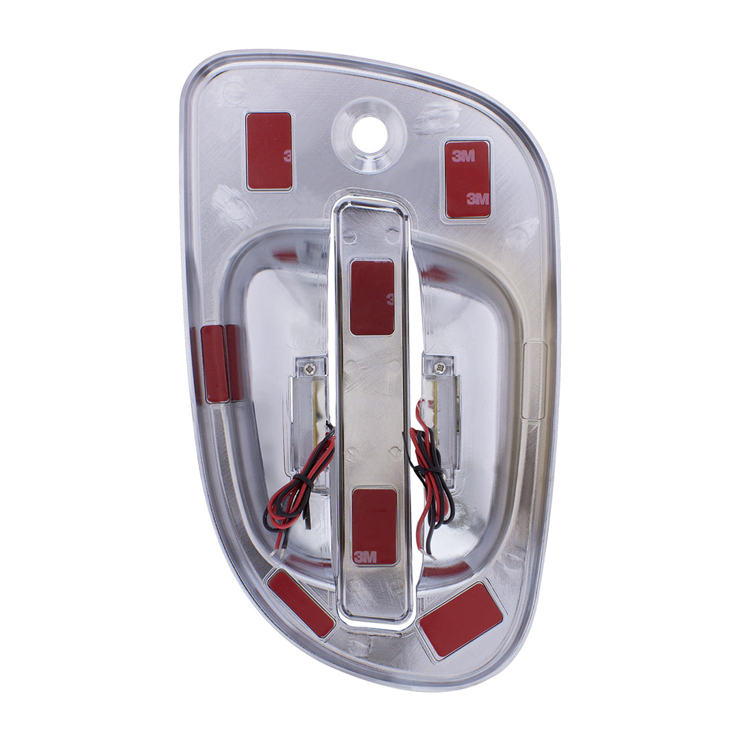 6 Red LED Chrome Door Handle Cover for Freightliner - Driver