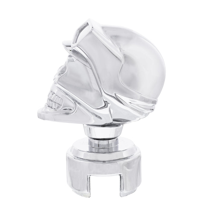 Skull Biker Gearshift Knob With 13/15/18 Speed Adapter - Chrome