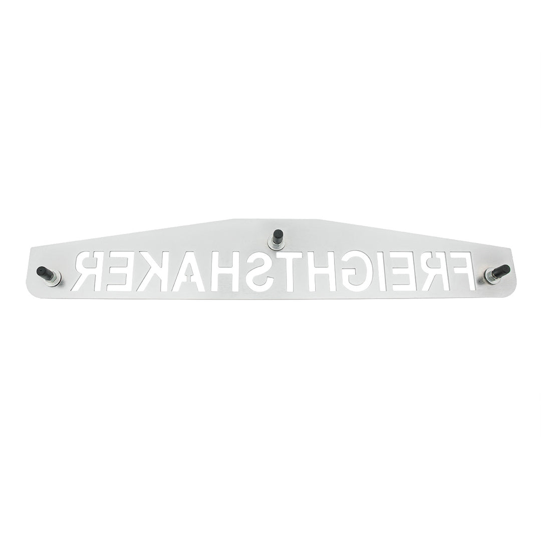 4" x 24" Chrome Freightshaker Bottom Mud Flap Plate - Welded Stud