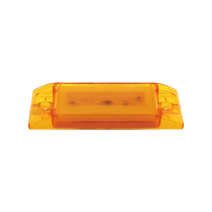 16 LED Rectangular GloLight (Clearance/Marker) - Amber LED/Amber Lens