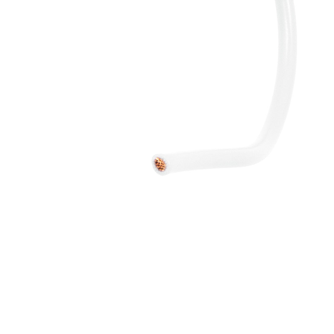 Primary Wire - Rated 80°C 12 AWG, White 12 Ft.