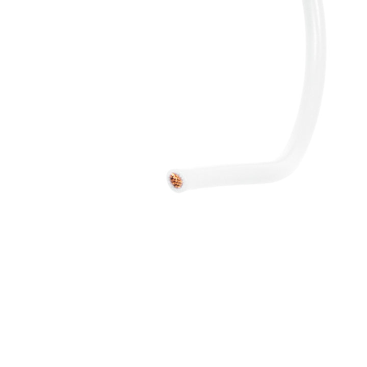 Primary Wire - Rated 80°C 12 AWG, White 12 Ft.