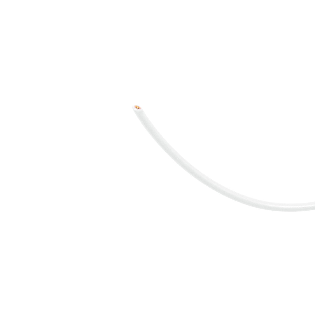 Primary Wire - Rated 80°C 16 AWG, White 20 Ft.
