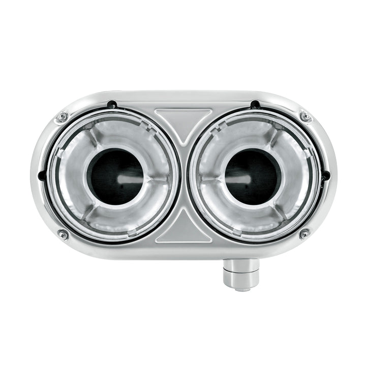 304 Stainless Dual Headlight Housing With Inner Lamp Bucket For Peterbilt 359 - Passenger