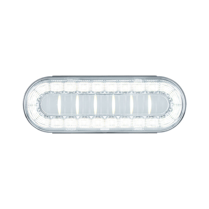 30 LED 6" Oval Lumos Light I - Series (Back-Up) - White LED/Clear Lens