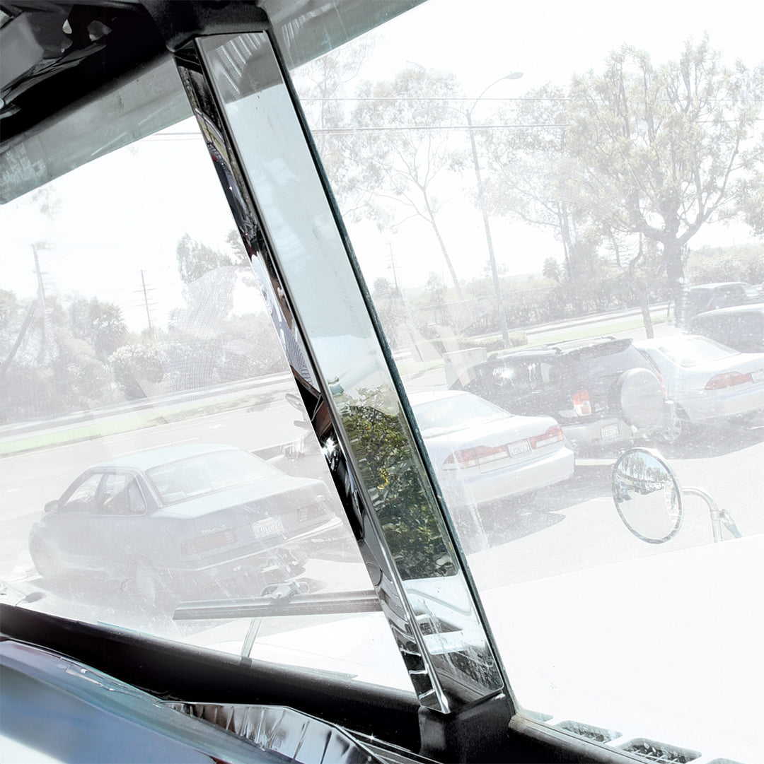 Stainless Center Windshield Post Cover For Freightliner FLD &amp; Classic