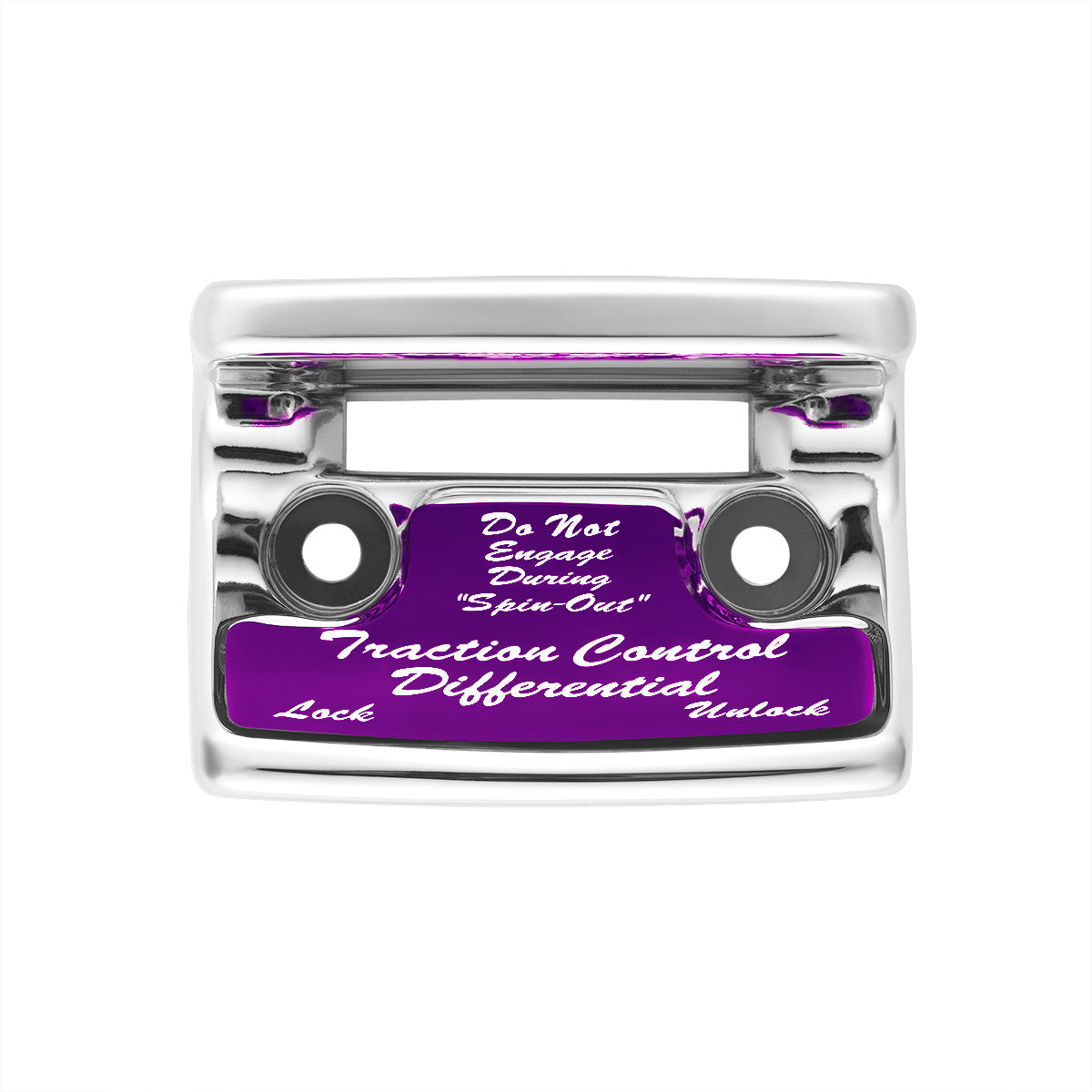 "Traction Control Differential" Switch Guard With Purple Sticker