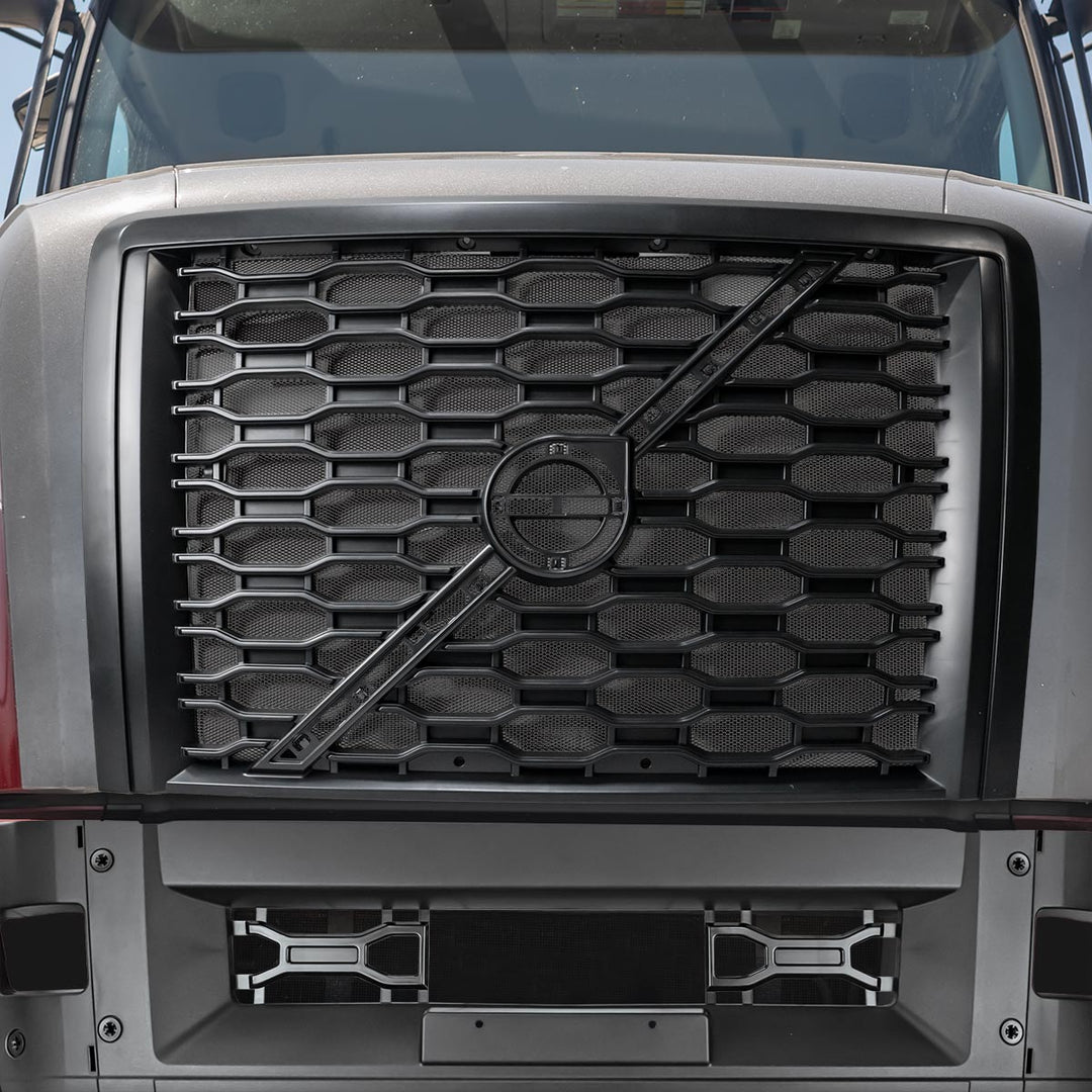 Grille With Bug Screen For 2018-2024 Volvo VNL - Black