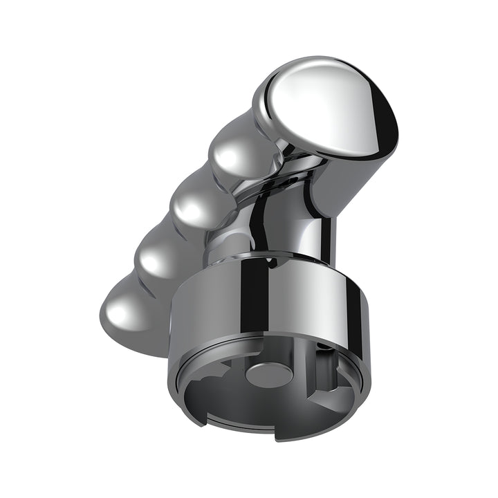 Thread-On T-Shape Gearshift Knob With Chrome 9/10 Speed Adapter - Chrome