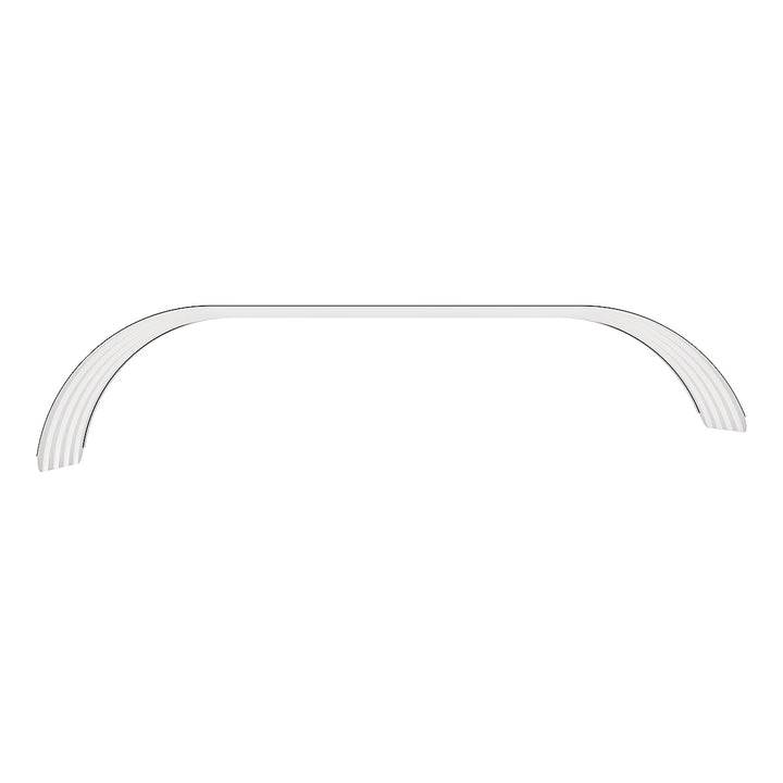 126" 430 Stainless Steel (18ga) Beaded Edge Ribbed Full Fender 54" Spread - SR Series (Pair)