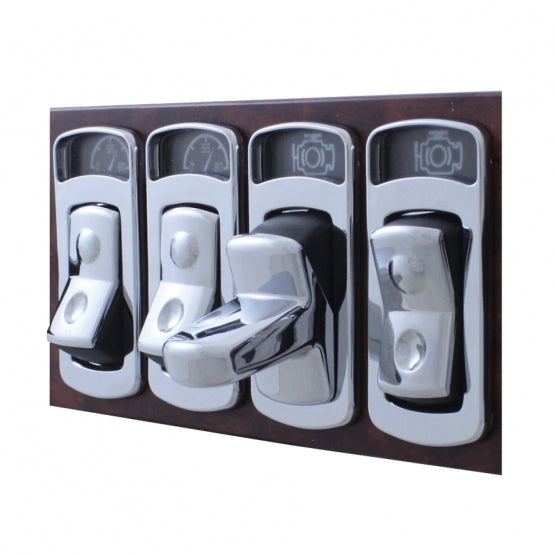 Chrome plastic Toggle Switch Cover For Kenworth T700 (2011-2014) And T2000 (1996-2010)