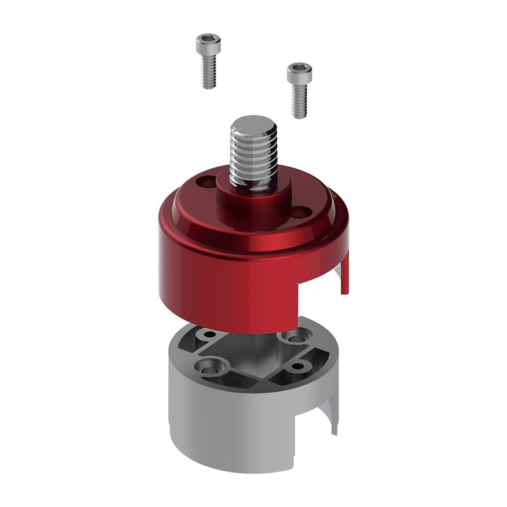 1/2" - 13 Thread-On Shift Knob Mounting Adapter For Eaton Fuller Style 13/15/18 Shifter - Candy Red (Bulk)